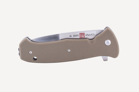 Нож складной AL MAR S.E.R.E. 2020 G 3,6" Combo (Coyote G10; клинок: сталь D2)